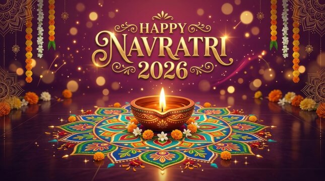 Navratri Rangoli Celebration