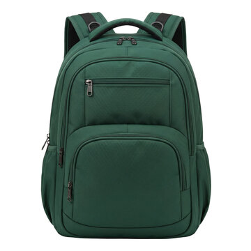 Modern green travel backpack for everyday use