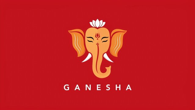 Minimal Ganesha Logo Design