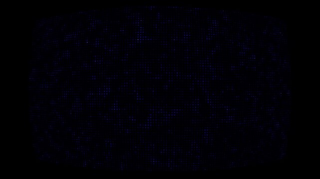 Dark blue digital led matrix background, abstract technology data flow motion