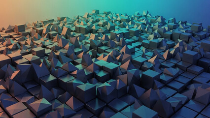 Obraz premium abstract background made of glossy cubes