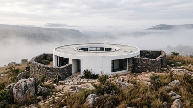 Luxury Hillside Residence with Misty Mountain Valley Views