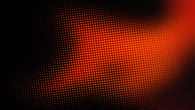 Abstract red and orange digital pixel art wave pattern