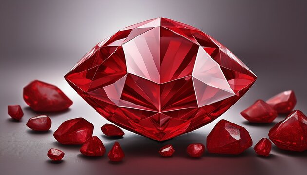 Isolated Red Ruby