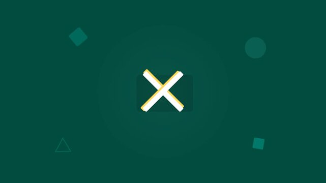 Animated Hamburger Menu Icon Morphing Into Close X Symbol Motion Graphic