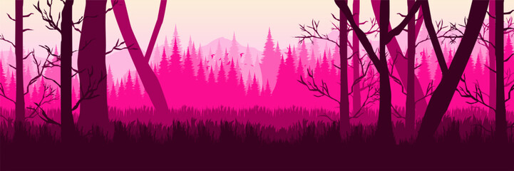 Clean outdoor nature presentation backdrop with striking creative wilderness © FahrizalNurMuhammad