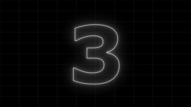 "Create a high-energy cinematic countdown animation starting from 9 and ending at 0.with animation a bold neon 'LET'S GO' text.....