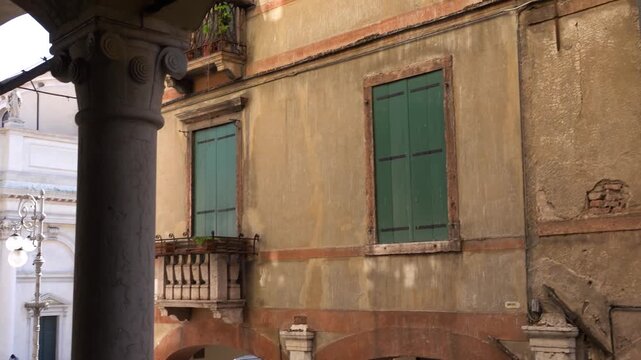 Loggia Del Municipio on Via Giacomo Matteotti, 41, in Bassano del Grappa, Vicenza province of region of Veneto, in northern Italy.