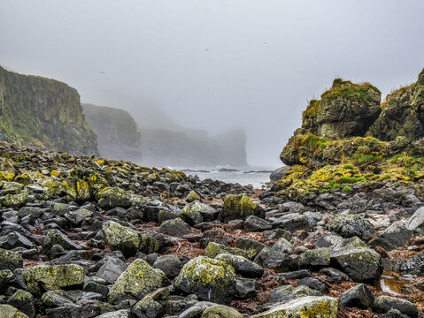 Magic and Mist on Lunga Island on the west coast of Scotland. 