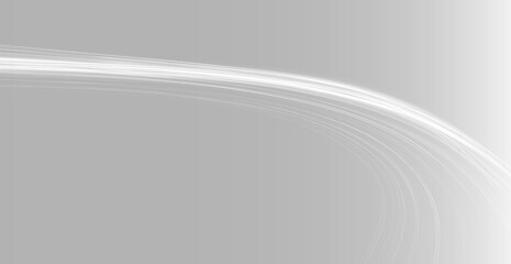 bstract curved neon stream on black background, futuristic fiber optic line path © Aura Canvas