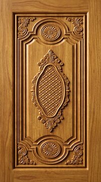 Royal Wooden Door Design, Classical Carving Pattern for CNC Router, Convertible EPS Vector Dxf File Works with Aspire  artcam Jdpaint Illustrator and All CAD/CNC Software