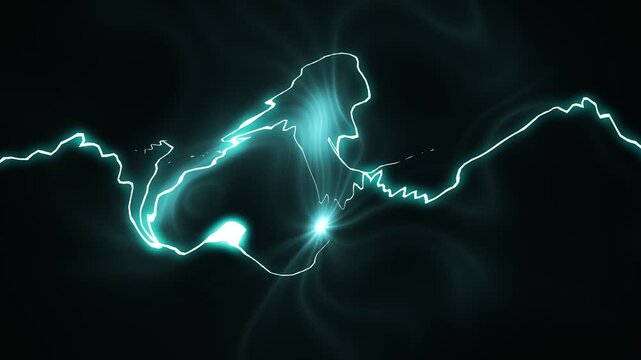 Flash FX electric storm burst, glowing thunder lightning bolts, blue energy explosion, hand drawn anime flash overlay, cartoon plasma sparks, black screen VFX element, seamless action transition, 4k