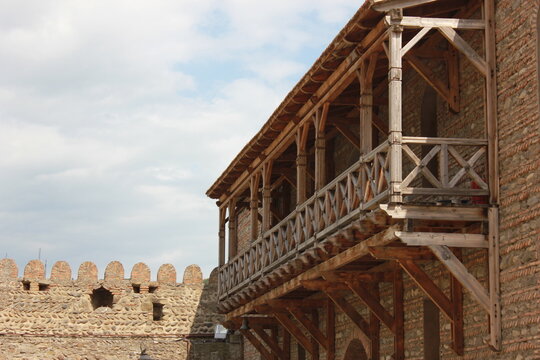 Ancient Svetitskhoveli Cathedral orthodox church architecture in Mtskheta, Georgia