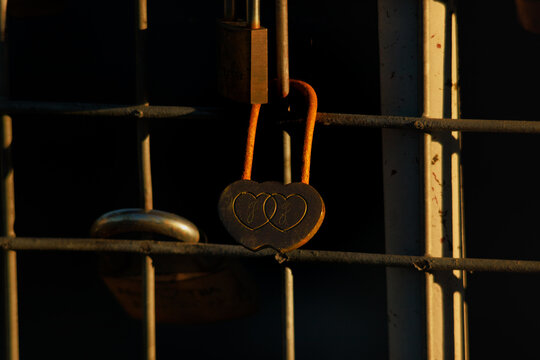 old lock. Love lock, love that lasts