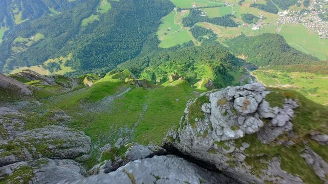 High-Speed FPV Descent Through a Swiss Alpine Valley