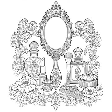 vector illustration of a set of hand drawn elements