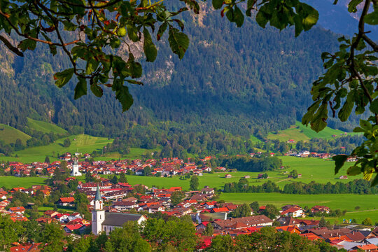Bad Hindelang - Ortsansicht - Sommer - Allg&auml;u - Dorf