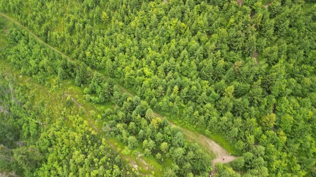 Skrzyczne - Polska
Szczyt najwyższej g&oacute;ry Beskidu Śląskiego Skrzycznego 1257 m n.p.m. nagrana z drona. Piękne ujęcia z powietrza, szczyt, masz telekomunikacyjny, chmury i okoliczne szczyty, kolejka li