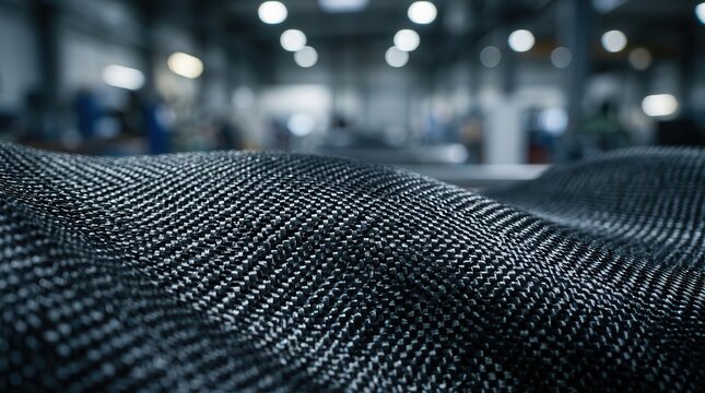 Carbon fiber fabric showing strength and innovation in fiber technology.