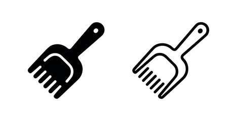 Pet litter scoop shovel icons © liubomir118809