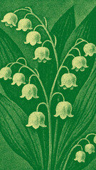 Obraz premium Vintage floral elegance mobile wallpaper
