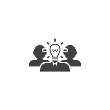Business people, human resources, office management - icon. Simple vector illustration