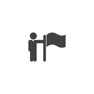 Business people, human resources, office management - icon. Simple vector illustration