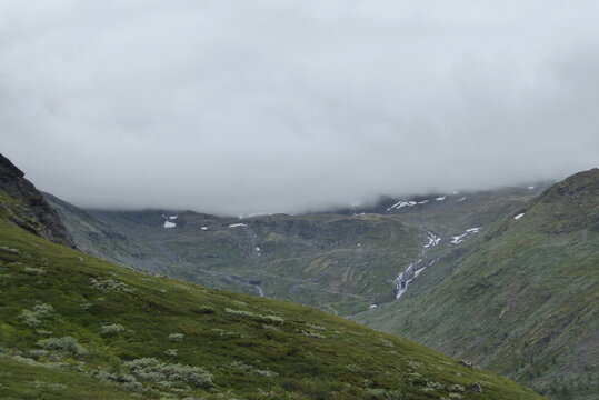 Gletscher an Norwegische Landschaftsroute Sognefjellet (FV 55)