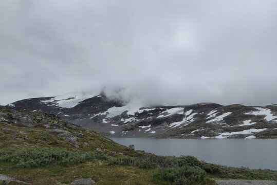 Gletscher an Norwegische Landschaftsroute Sognefjellet (FV 55)