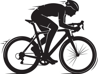 Fototapeta premium Professional cyclist riding a road bike. Ideal for cycling races, fitness, outdoor sports, and endurance events.