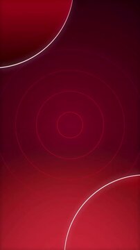 Abstract dark red background with concentric circles geometry lines minimalist