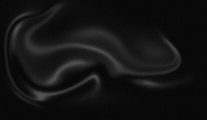 Fototapeta premium Black Silk Fabric Texture Background with Luxury Satin Waves and Elegant Draped Cloth Folds