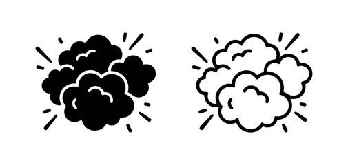 Explosion smoke cloud icon © liubomir118809