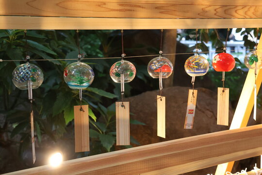 Wind chimes that bring a cool breeze to the Japanese summer