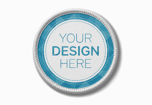 Round Patch Studio Mockup