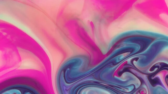 Mysterious abstract background showing dark turquoise ink dispersing like smoke in clear liquid. Dramatic contrast between bright cyan watercolor texture and deep black flowing ink currents.