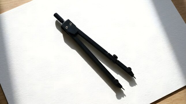 Drawing compasses on watercolor modern new beautiful creative professional high quality clean