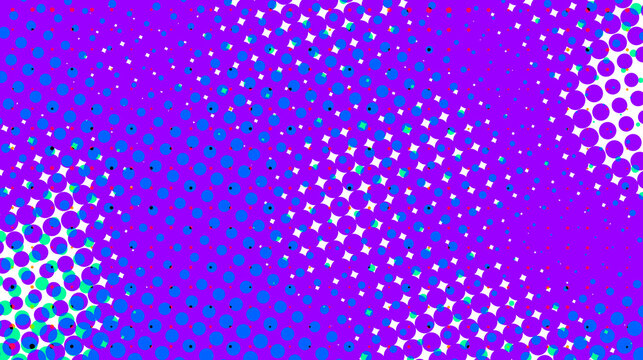 Electric purple halftone dot pattern graphic texture with pop art halftone abstract
