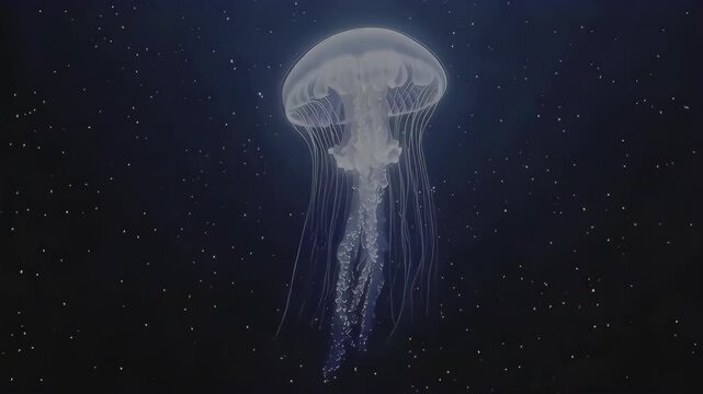 Jellyfish Floating