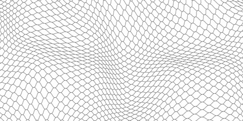 Football goal net, fishing net pattern or fishing net background, seamless vector texture. Grunge pattern © Musrifah