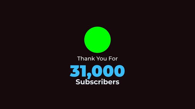 Subscriber count animation for social media channel growth