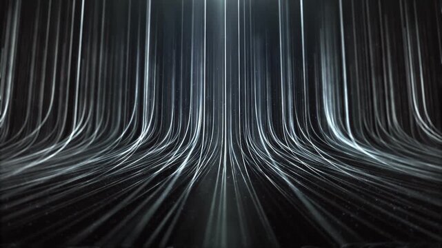Blend Clean Silver Lines and Particles, Silver Stripes Loop Background