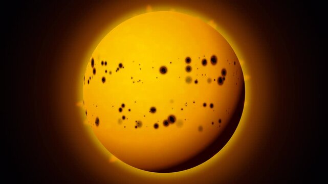 Solar Magnetic Cycle: A time-lapse representation of dark magnetic sunspots migrating across the Sun's photosphere