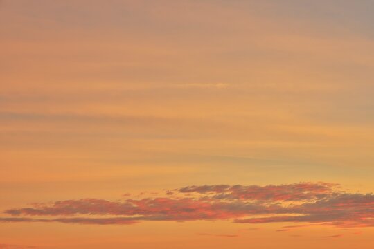 New Zealand Sunrise Sky Replacement Warm and Soft Colorful Clouds