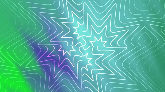 mandala overlay white spiraling star shapes in an abstract geometric pattern setting. Suitable for dynamic design projects, this green turquoise backdrop.