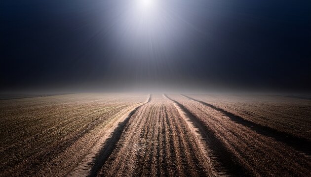 a dark empty field with a subtle faint trace of residual illumination lingering after the main source has vanished completely energy low key trace