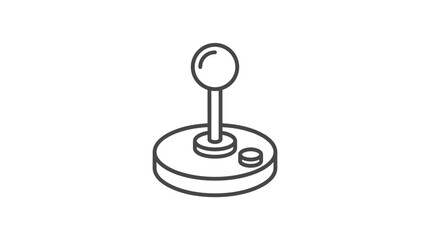 Retro joystick game controller icon. © Sendal
