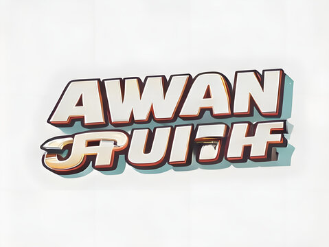 Wooden scrabble tiles spelling out the phrase awan jadul.