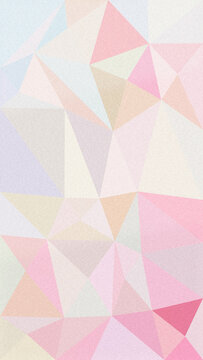 A lively mosaic of pastel triangles in pink, blush, and cream creates a soft, cheerful abstract surface for packaging, backgrounds, and creative branding.