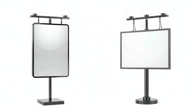 Modern double-sided sign boards